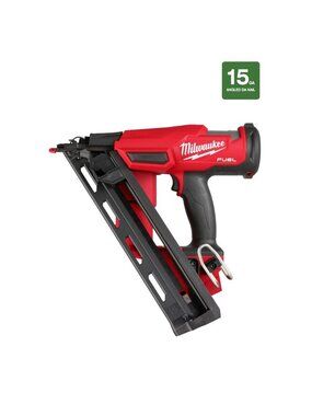 Milwaukee M18 FUEL Nail Gun: Finish, Sequential, Gen 2 For 15 ga Nail Gauge, (T